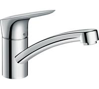 hansgrohe Logis 120 mélangeur de cuisine 71831000 chromé , basse pression, bec pivotant à 360 °