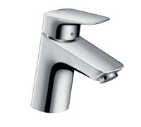 Hansgrohe Mitigeur de lavabo Logis 70 sur pied 71077000 chrome, vidage Push-Open, hauteur 166 mm