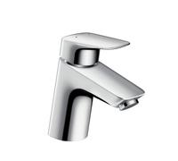 Hansgrohe Mitigeur de lavabo sur pied Logis 70 Chrome 71078000 – Faible débit, vidage à tirette