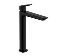 hansgrohe Logis Mitigeur de lavabo Fine, ComfortZone240, bonde à tirette, saillie 172mm, 71257670, Couleur: noir mat