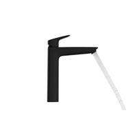 Hansgrohe Mitigeur de lavabo Logis ComfortZone 190 Saillie 166 mm Bonde à tirette Noir mat 71090670