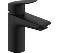 hansgrohe Logis Mitigeur de lavabo, CoolStart, ComfortZone100, sans garniture découlement, saillie 108mm, 71103670, Couleur: noir mat