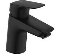 hansgrohe Logis Mitigeur de lavabo, CoolStart, ComfortZone70, sans garniture découlement, saillie 107mm, 71073670, Couleur: noir mat