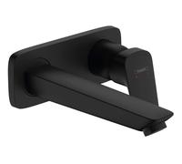 Hansgrohe Logis - Mitigeur de lavabo encastré, avec vidage, EcoSmart, noir mat 71220670