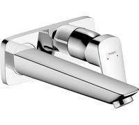 Hansgrohe Mitigeur de lavabo mural Logis 71220000 – bec 195 mm – chrome