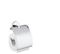 hansgrohe Logis Papierrollenhalter 40523820 avec couvercle, montage mural, laiton, nickel brossé