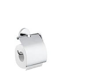 hansgrohe Logis Papierrollenhalter 40523820 avec couvercle, montage mural, laiton, nickel brossé