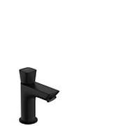 hansgrohe Logis robinet à colonne 71120670 noir mat, pour eau froide ou eau prémélangée, sans garniture de vidange