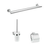 Hansgrohe Logis Universal - Ensemble d’accessoires pour salle de bains, chrome 41727000