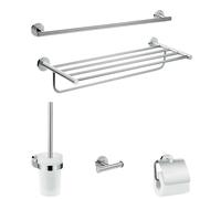 Hansgrohe Logis Universal - Ensemble d’accessoires pour salle de bains, chrome 41728000