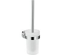 Hansgrohe Logis Universal garniture de toilette 41722000 avec insert en verre, laiton, chromé murale, chromé