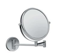 Hansgrohe Miroir cosmétique Logis 73561000 – 24,8 x 24,8 cm arrondi, chromé, grossissement x3