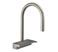 Hansgrohe Mitigeur de cuisine Aquno Select M81 sur pied - douche extractible 3 jets sBox acier inox