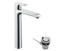 hansgrohe Metris 260 robinetterie de lavabo 31082000 chromé , pour avec garniture de vidage , avec garniture de vidage