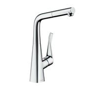Hansgrohe Metris New - Mitigeur de cuisine 320 avec bec extractible, chrome 14821000