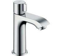 hansgrohe Metris Robinet de lave-mains 100 eau froide sans tirette ni vidage, chromé, 31166000