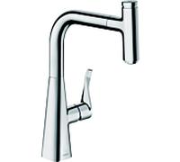 hansgrohe Metris Select 240 mélangeur de cuisine 14857000 chromé, orientable, bec coulissant