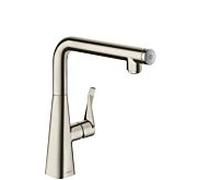 hansgrohe Metris Select 260 Robinet de cuisine 14847800 Acier inoxydable, bec pivotant