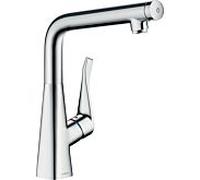 hansgrohe Metris Select 320 robinet de cuisine chromé , bec pivotant