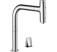hansgrohe Metris Select mélangeur de cuisine 2 trous 73818000 chromé , 2jet, douchette extractible