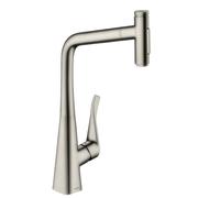 Hansgrohe Mitigeur de cuisine Metris Select M71 – pivotant, douchette extractible – 73820800