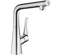 hansgrohe Metris Select 320 robinet de cuisine chromé , bec pivotant
