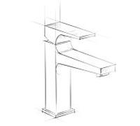 Hansgrohe Mitigeur monocommande lavabo sur pied Metropol 110 chrome avec vidage 5 l/min