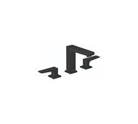 hansgrohe Metropol 32516671 Robinet de salle de bain moderne à faible débit avec 2 poignées 3 trous 12,7 cm de haut Noir mat
