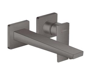 Hansgrohe Metropol élément de finition robinet mural avec bec déporté 22.5 cm chrome noir brossé 32526340