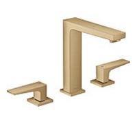 hansgrohe Metropol hansgrohe 3 trous 32515140 saillie 152 mm, bonde push-open, bronze brossé