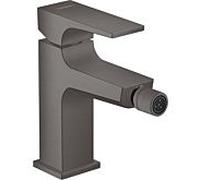 hansgrohe Metropol hansgrohe Bidet monocommande 32520340 saillie 129 mm, garniture de vidage push-open, chrome noir brossé