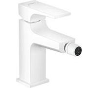 Hansgrohe – Mitigeur de bidet Metropol – Bec 129 mm, bonde Push-Open, blanc mat 32520700