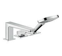 Hansgrohe Metropol Mélangeur bain 3 trous chromé , avec poignée d' chromé