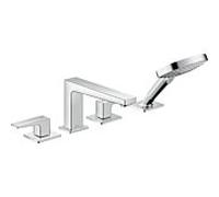Hansgrohe Mitigeur bain-douche pour baignoire Metropol 32552000 chrome 4 trous poignées à languette