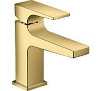 Hansgrohe Mitigeur monocommande lavabo Metropol 32500990 sur pied 127 mm vidage push-open Or poli