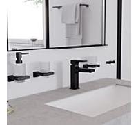 hansgrohe Metropol mitigeur lavabo 32507340 saillie 135 mm, bonde push-open, chrome noir brossé