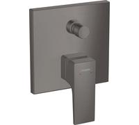 hansgrohe Metropol mitigeur monocommande de bain encastré, poignée à levier, combinaison de sécurité, 32546340, Couleur: Chrome noir brossé