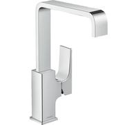 hansgrohe Metropol mitigeur monocommande de lavabo 230, poignée à levier, vidage par poussée, saillie 165mm, 32511000, Couleur: chrome