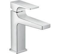 hansgrohe Mitigeur monocommande de lavabo Metropol 100, béqu'ille pour eau froide, sans vidage, pour lave-mains, saillie 127mm, 32501000