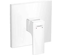 hansgrohe Metropol Set de finition pour mitigeur douche encastré, poignée manette, blanc mat, 32565700