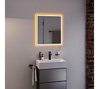 hansgrohe miroir Xarita E 54988700 avec capteur tactile capacitif, 600 x 700 x 50 mm, blanc mat