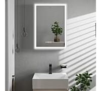 hansgrohe miroir Xarita E 54989700 avec capteur tactile capacitif, 500 x 700 x 50 mm, blanc mat
