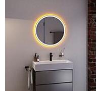 hansgrohe miroir Xarita S 54982700 avec capteur tactile capacitif, 700 x 700 x 50 mm, blanc mat