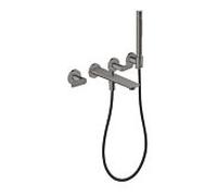 hansgrohe Axor Citterio C Mitigeur bain 3 trous 49481330 sans structure, Chrome Noir Poli, encastré, montage mural