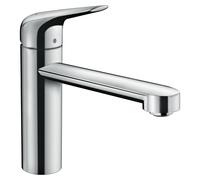 HANSGROHE Mitigeur de cuisine 120 CoolStart 2 vitesses, 1 jet chromé Focus M42