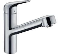 HANSGROHE Mitigeur de cuisine 150, avec douchette extractible 1 jet chromé Focus M42