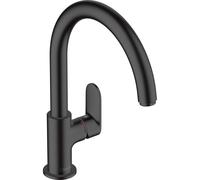 hansgrohe Vernis Blend M35 Mitigeur monocommandé pour cuisine 210 1 jet, 71870670, Couleur: noir mat