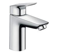Hansgrohe Mitigeur de lavabo hg 100 logis chromé sans garniture d'écoulement, Argent, pour lavabo - Taille L: 10 cm