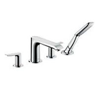 hansgrohe Metris raccord de baignoire 31442000 raccord pour jante de baignoire 4 trous, chromé