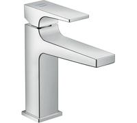 hansgrohe Mitigeur monocommande de lavabo Metropol 100, béqu'ille pour eau froide, sans vidage, pour lave-mains, saillie 127mm, 32501000
